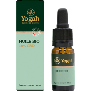Huile CBD 10% Bio 10mL - YOGAH