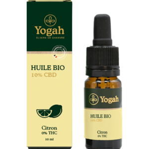 Huile CBD Bio 10% Citron 10mL - YOGAH