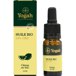 Huile CBD Bio 20% Citron 10mL - YOGAH