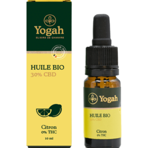 Huile CBD Bio 30% Citron 10mL - YOGAH