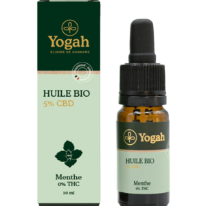 Huile CBD Bio 05% Menthe 10mL - YOGAH