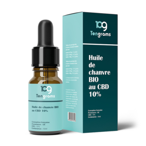 Huile CBD 10% au Chanvre Bio 10mL - TENGRAMS