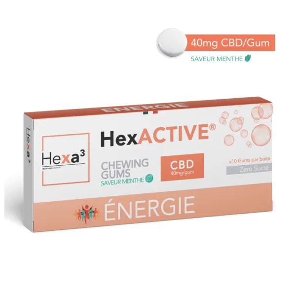 Chewing-Gums CBD Energie - HEXA3