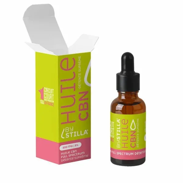 Huile CBN Full Spectrum 05% Détente Suprême 10mL - BY STILLA