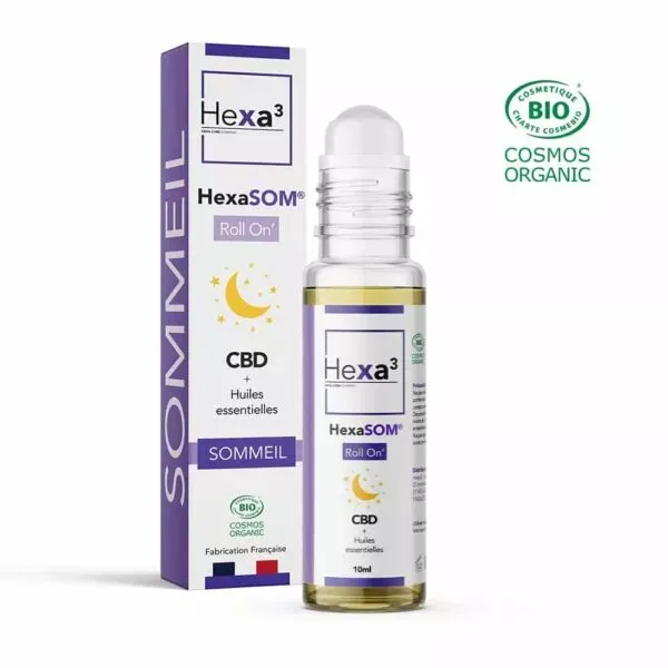 Roll-on CBD Huiles Essentielles Bio Sommeil 10ml - HEXA3