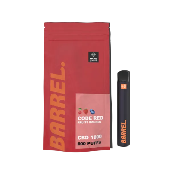 Puff CBD Barrel Code Red 1000mg - MARIE JEANNE