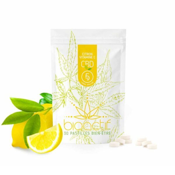 Bonbons CBD Citron Vitamine C - BIOACTIF