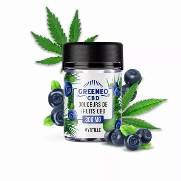 Bonbons CBD Douceurs De Fruits Myrtille x30 - GREENEO