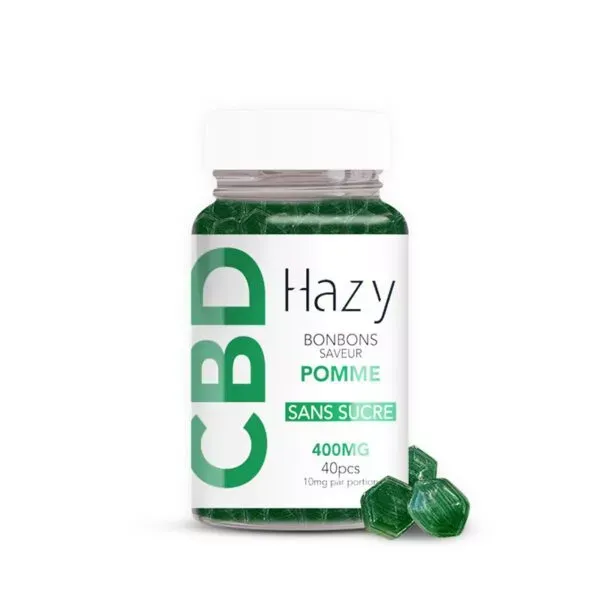 Bonbons CBD Pomme Sans Sucre x40 - HAZY