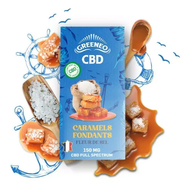 Caramels Fondants au CBD Fleur de Sel - GREENEO