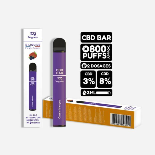 Puff CBD Cassis Mangue - TENGRAMS