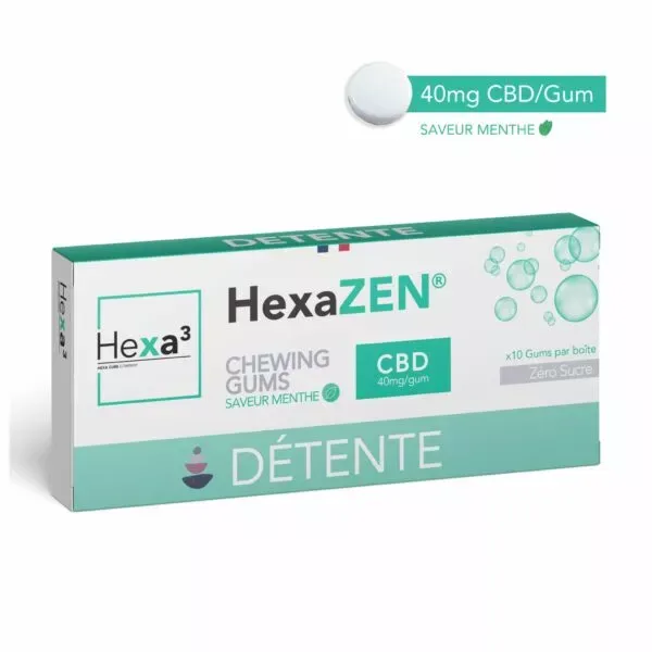 Chewing-Gums CBD Détente - HEXA3