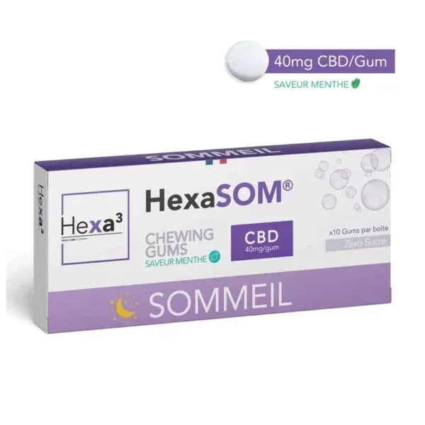 Chewing-Gums CBD Sommeil - HEXA3