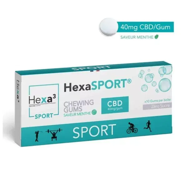 Chewing-Gums CBD Sport - HEXA3