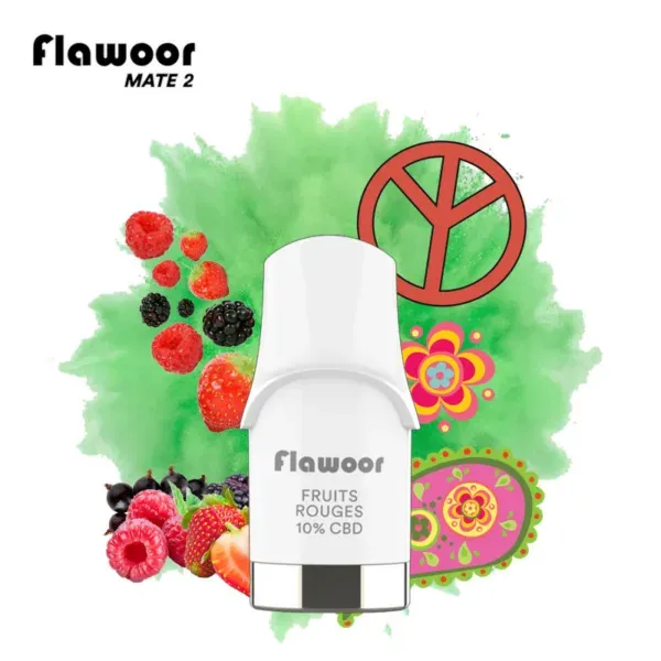 Cartouche CBD 10% Fruits Rouges - FLAWOOR MATE 2