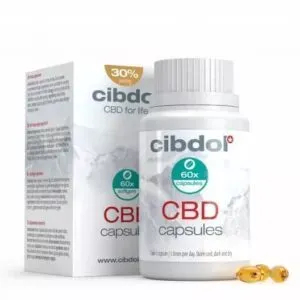 Gélules ou capsules au CBD 30% 51mg pas cher par Cibdol