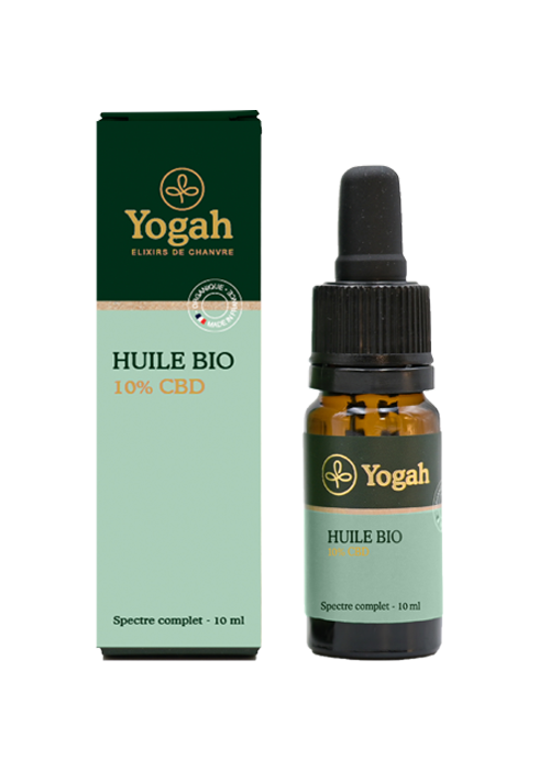 Huile CBD 10% Bio 10mL - YOGAH