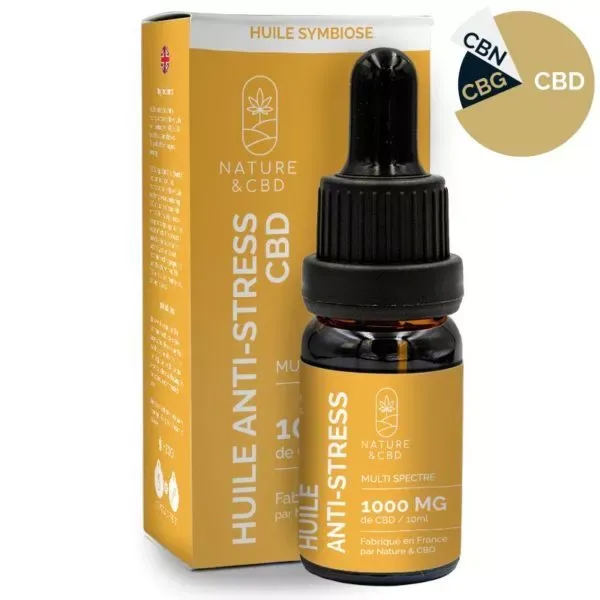 Huile CBD 10% Anti-Stress Symbiose 10mL - NATURE & CBD