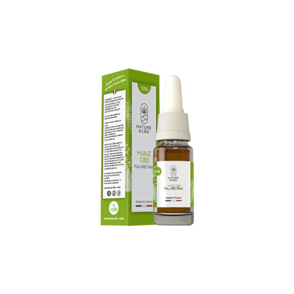 Huile CBD 20% Full Spectrum 10mL - NATURE & CBD