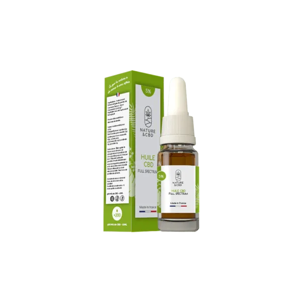 Huile CBD 05% Full Spectrum 10mL - NATURE & CBD