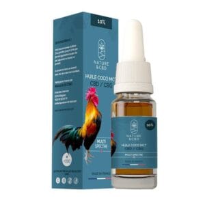 Huile CBD CBG MCt coco 10% de Nature et CBD