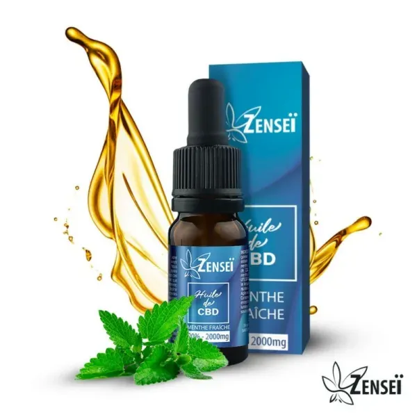 Huile CBD 20% Menthe Fraîche 10mL - ZENSEI