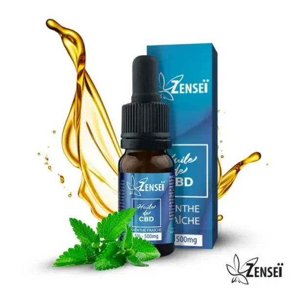 Huile CBD 05% Menthe Fraîche 10mL - ZENSEI