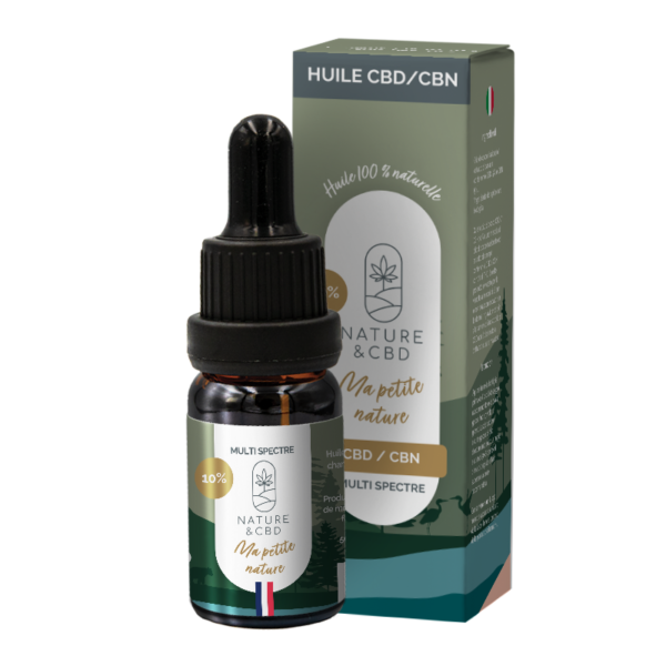 Huile CBD CBN 10% Multi Spectre 10ml - NATURE & CBD