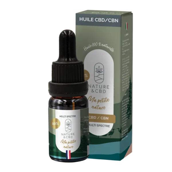 Huile CBD CBN 10% Multi Spectre 10ml - NATURE & CBD