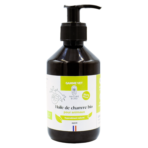 Huile de Chanvre Bio Animaux 250ml - NATURE & CBD