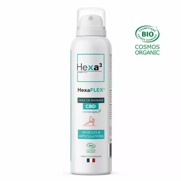 Huile de Massage CBD Muscles et Articulations - HEXA3