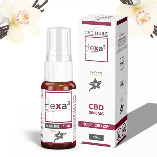 Huile MCT CBD 10% Vanille - Spray - HEXA3