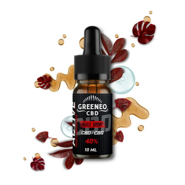 Huile CBD CBG 40% Sport 10mL - GREENEO