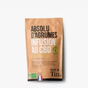 Infusion bio au CBD Absolu d'agrumes de Rest In Tizz pas cher