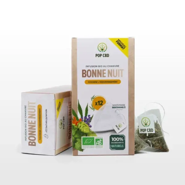 Infusion CBD Bonne Nuit en Sachet Pyramide - POP CBD