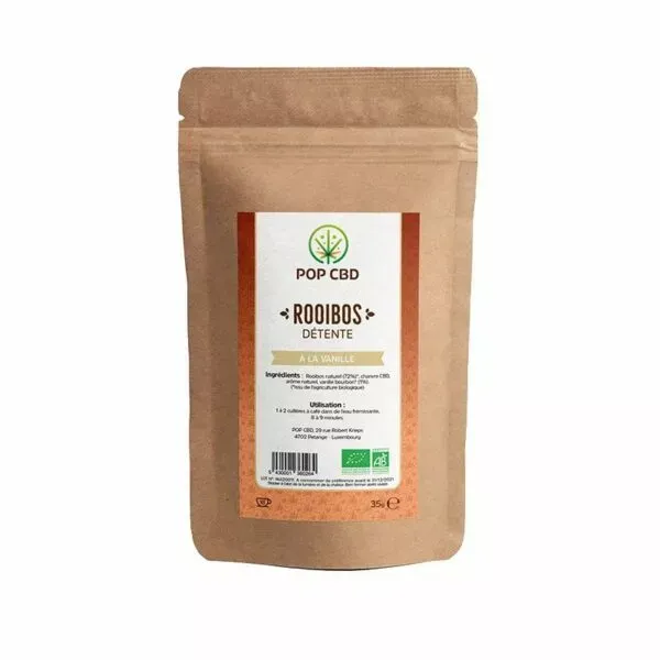 Infusion Chanvre Rooibos Détente Vanille - POP CBD