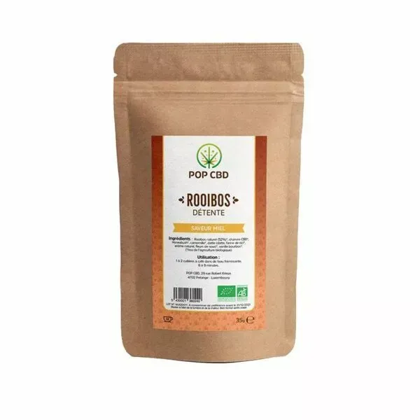 Infusion Chanvre Rooibos Détente Miel - POP CBD