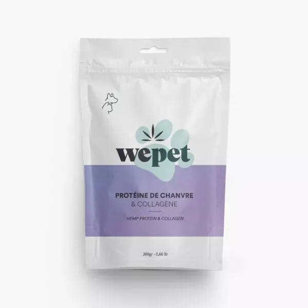 Protéine de Chanvre & Collagène pour animaux - Wepet