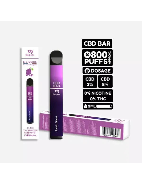 Puff CBD Raisin Glacé - TENGRAMS