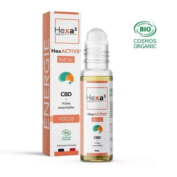 Roll-on CBD Huiles Essentielles Bio Energie 10ml - HEXA3