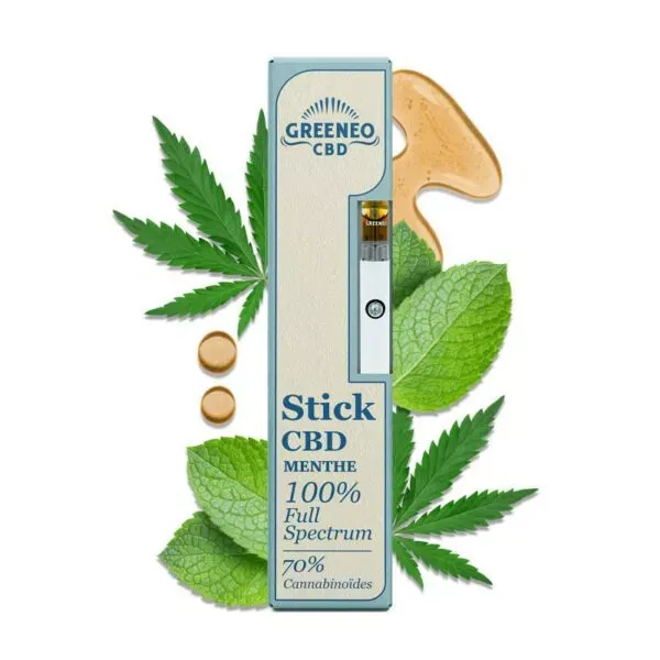 Pen Stick CBD Menthe 70% Full Spectrum - GREENEO