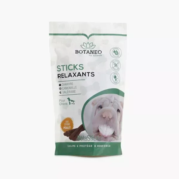 Sticks Relaxants au Chanvre pour Chiens - Poulet - BOTANEO