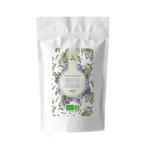 Thé Vert BIO Chanvre - Menthe Lavande - POP CBD